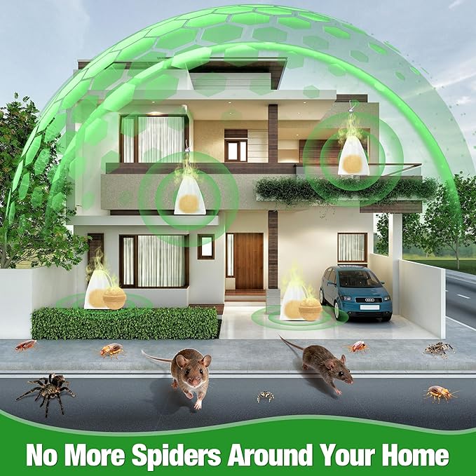 24Pack Mouse Rodent Repellent & Pest Defense - Natural Peppermint Oil Deterrent Rodent Repellent for Indoor/Outdoor Use - Repel Mice and Rat Safe Around Kids & Pets