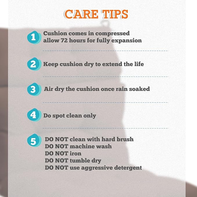 EAGLE PEAK Tufted Outdoor/Indoor High Back Patio Chair Cushions, Set of 2, 46'' x 22'', Brown