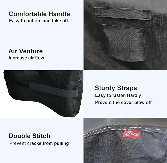 RPET Frabric Cover for Flat Griddle Cover, Black；Fit Slate 36” griddles