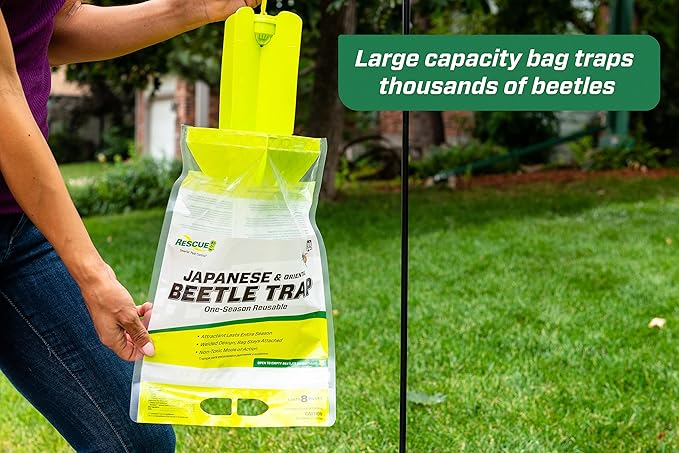 RESCUE! Japanese Beetle Trap – Reusable Bag - 3 Traps