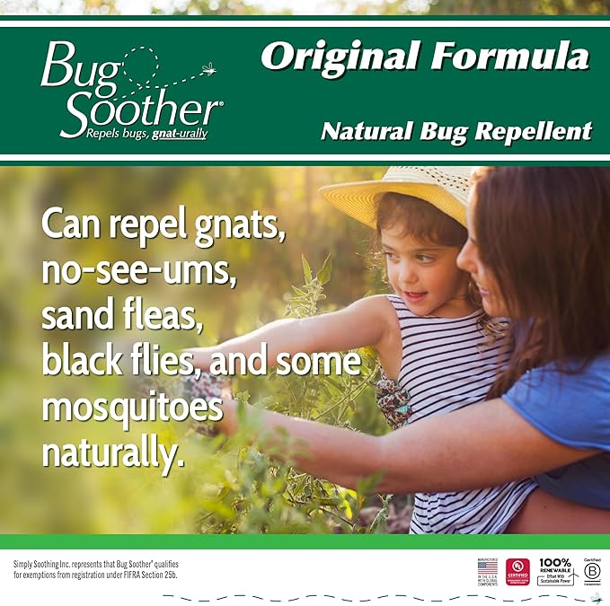 Bug Soother DEET-Free Natural Bug Spray – Non-Toxic Mosquito, Gnat & Insect Repellent, Essential Oil Based, Family & Pet Safe, Smells Great (Lemongrass Vanilla), 16 oz. Refill Bottle