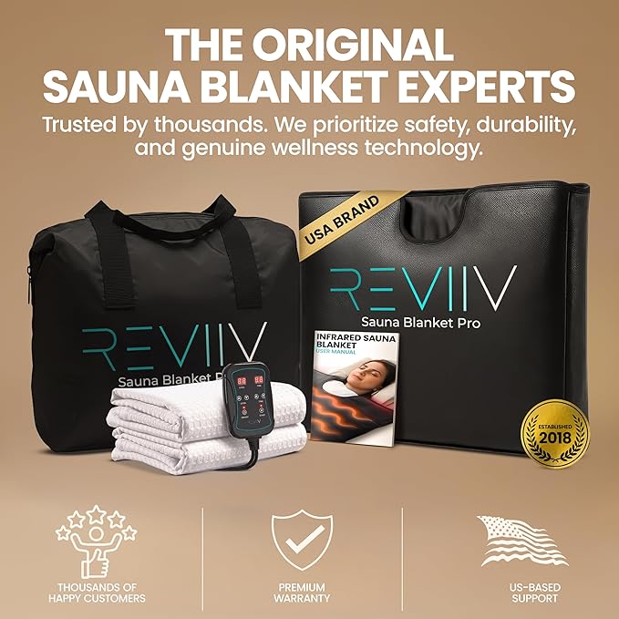 FAR Infrared Sauna Blanket for Home - Portable Infrared Sauna for Full-Body Heat, Sauna Insert Towel Included - at-Home Personal Sauna for Relaxing Warmth & Daily Wellness