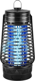 Lulu Home Bug Zapper, Plug-in Electric Mosquito Killer with Sticky Boards & 365nm Lamp Attracting Moths Gnats Flies, Plastic Insects Trap with Bulb Replacement for Indoor Hanging Use
