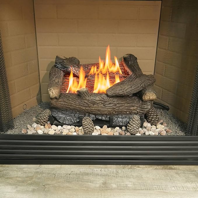 BLUEGRASS LIVING Decorative Concrete Pine Cones - Durable, Realistic Design for Indoor and Outdoor Use