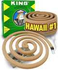 KING Mosquito Coils – Hawaii’s Most Trusted Citronella Protection – Each Coil's Scent Lasts up to 8 Hours (10 Coils)