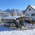 20x30FT Metal Carport, Heavy Duty Car Port Canopy with Metal Roof and Frame, Extra Large Carports Withstand Strong Wind or Heavy Rain, Suitable for Parking Pickup, Boat, Car, and Tractor