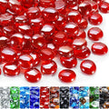GasSaf Red Fire Glass Beads for Outdoor Fire Pit, Fireplace, Replaces Existing Gas Logs & Lava Rocks, 3/4 Inch Glass(10 Pound)(Red Luster)
