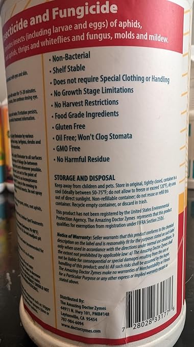 Eliminator Concentrate – Organic Enzyme Insecticide & Miticide – Safe Pest Control for Gardens, Crops, Homes & Pets – Natural Bug Spray for Aphids, Mites, Whiteflies, Flies, Mildew & Fungus