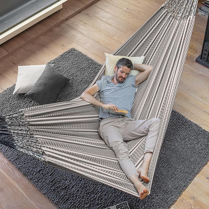 LA SIESTA Flora Zebra Organic Cotton Double Classic Hammock