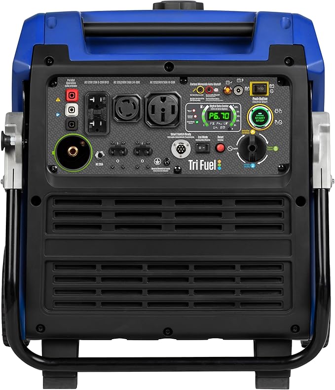 Westinghouse 11000 Peak Watt Tri-Fuel Portable Inverter Generator, Remote Start, Transfer Switch Ready, Gas/Propane/Natural Gas Powered, Low THD, Safe for Electronics, Parallel Capable, CO Sensor