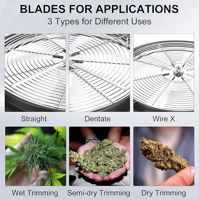 MELONFARM Bud Leaf Bowl Trimmer Twisted Spin Cut for Hydroponic Plant with Sharp Stainless Steel Blades (13 Inch)
