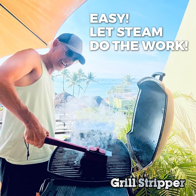 GRILL STRIPPER Replaceable Flame-Resistant Aramid Fiber-Reinforced Scrubbing Sponge