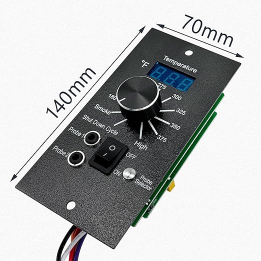 Digital Thermostat Controller Replacement Compatible with Traeger Wood Pellet Grills, with 2-Packs Meat Temperature Probe