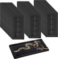 Qualirey 48 Pack Glue Traps for Rats and Snakes, Larger and Heavy Duty Baited Sticky Traps with Non Toxic Glue, Exterminator Plastic Mouse Indoor Board, Ready to Use, Safe to Children and Pets (Black)