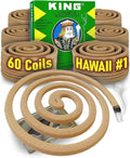KING Mosquito Coils – Hawaii’s Most Trusted Citronella Protection – Each Coil Provides Up to 8 Hours of Protection (60 Coils)