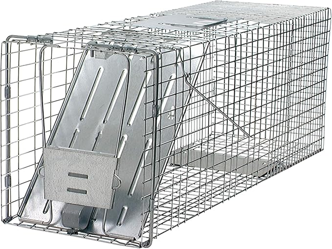 HAVAHART 1079SR Large 1-Door Humane Catch and Release Live Animal Trap Cage - Live Raccoon Trap, for Bobcats, Beavers, Dogs, & More