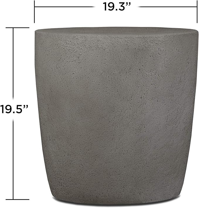 Real Flame Riverside Propane Round Tank Cover, Conceals a 20lb Tank - Lightweight, Weather, Sun & Rust Resistant