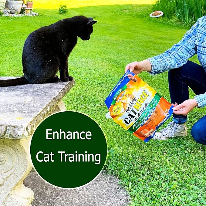 Nature's Mace Cat Mace, Cat Repellent Outdoor Granular, Deterrent, Stop Cats, Keep Cats Away, for Yard, Garden, Anti Cat Pee, No-Dig, Training Tool, 6 lb, Safe to Use Around People, Pets, Plants