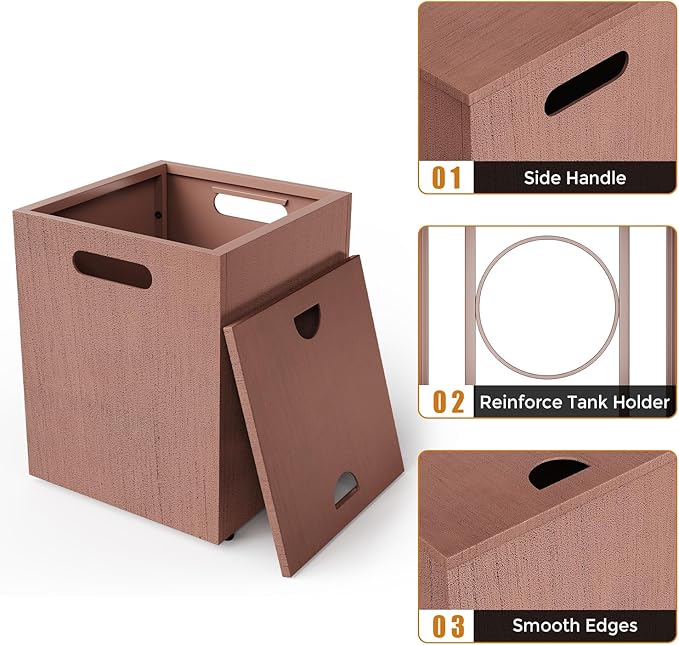 Propane Tank Cover Table 20 Lb Propane Tank Storage Box Holder Outdoor Gas Tank Cover Outside Hideaway Table For Gas Fire Pits