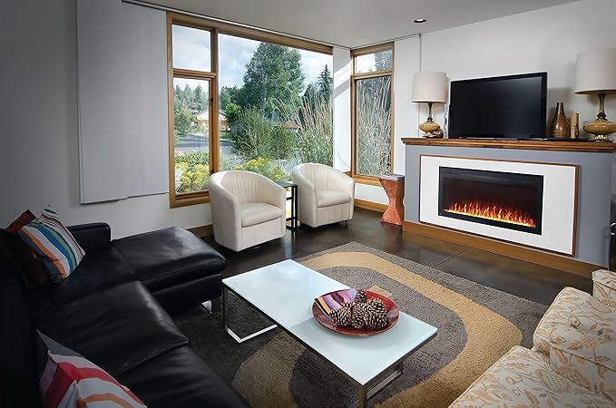 Napoleon Purview 42 inch Wall Mount Electric Fireplace - Black, NEFL42HI
