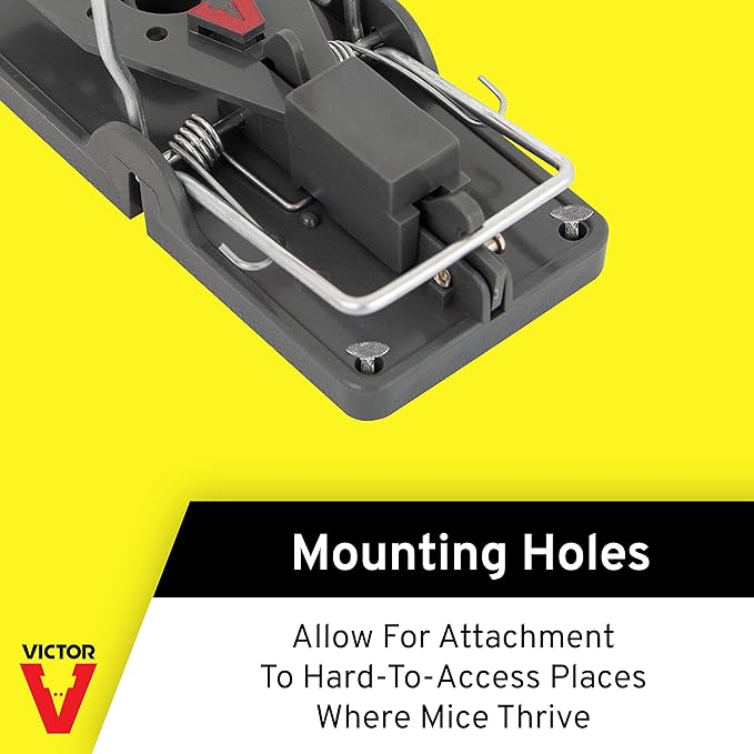 Victor Humane Mouse Traps M393SSR - Easy Set Reusable Mouse Trap - Pack of 36