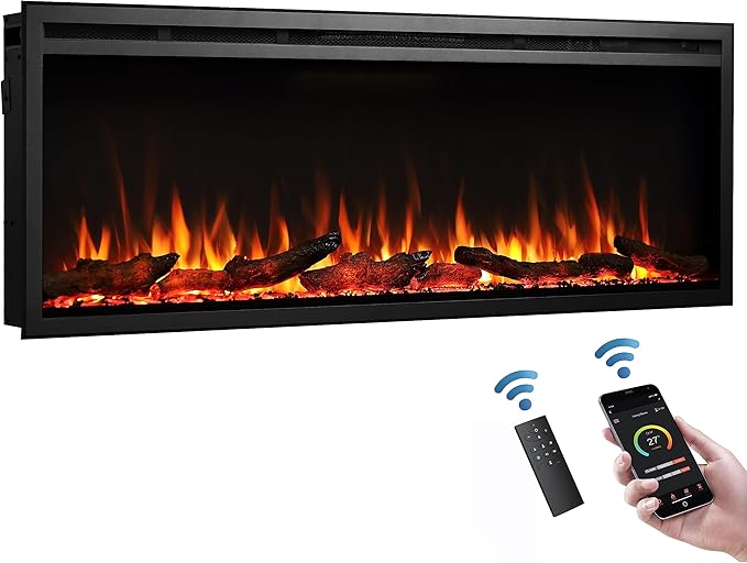 LegendFlame 50" W Austin in Wall Recessed & Wall Mounted Electric Fireplace (EF287A)