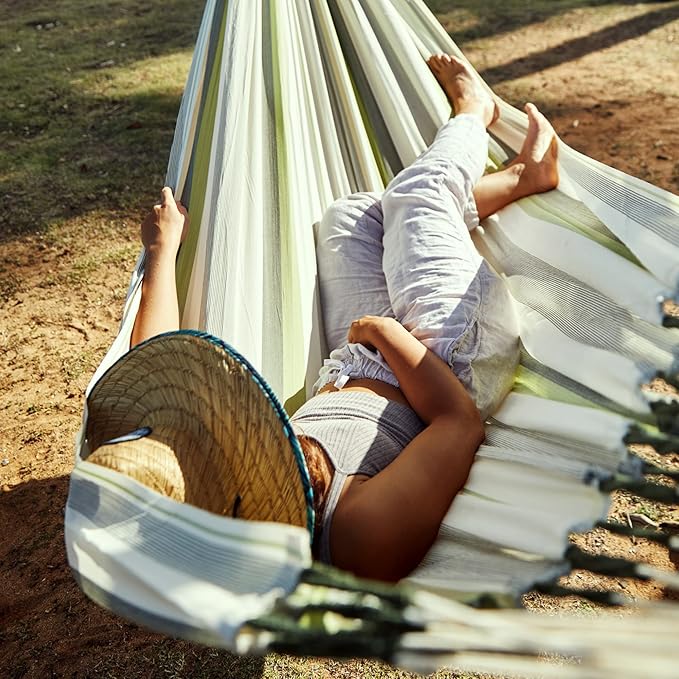 La Siesta® XL King Brisa Classic Hammock & TreeMount, Trees Beams Posts Suspension Kit - Indoor Outdoor Hammock Swing, Weather Tear Resistant, Cedar