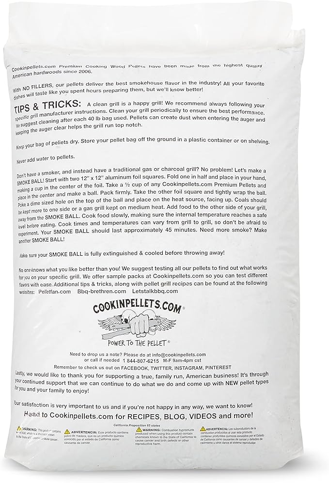 CookinPellets Black Cherry Smoker Smoking Hardwood Wood Pellets Bundle w/CookinPellets Premium Hickory Grill Smoker Smoking Wood Pellets, 40 Lb Bags