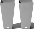 Veradek V-Resin Indoor/Outdoor Taper Planter, 2-Pack (26 inch, Grey)