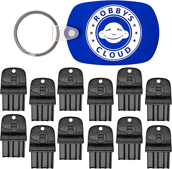 Key for ProTecta EVO Bait Stations - Rat Bait Station Key Compatible with Protecta EVO, Express, Ambush and Circuit Bait Station - Comes with Robby’s Cloud Keychain (12 Pack)