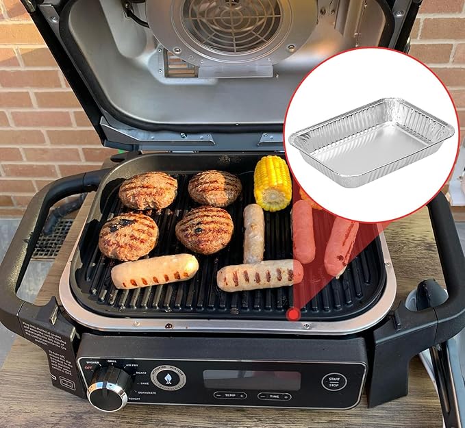 WEBROIL 30-Packs Grill Grease Tray Liners for Ninja OG800/OG900 Series,Outdoor Smoker Drip Pan for Ninja OG850/OG951 Woodfire Outdoor Grill XL Pro Accessories