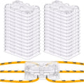 Qualirey 32 Pcs Ant Bait Stations Reusable (Bait NOT Included), Multi Surface Ant Killer Trap for Home, Control for Indoor and Outdoor Use, Roach Station for Common Household (16 Set, Standard Size)