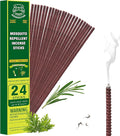 KICKOUTOR® Mosquito Incense Sticks with Natural Citronella Oil, 24 Count Indoor Outdoor Mosquito Repellent for Patio Camping Backyard, 8-Hour DEET-Free No-See-ums Bug Protection Each