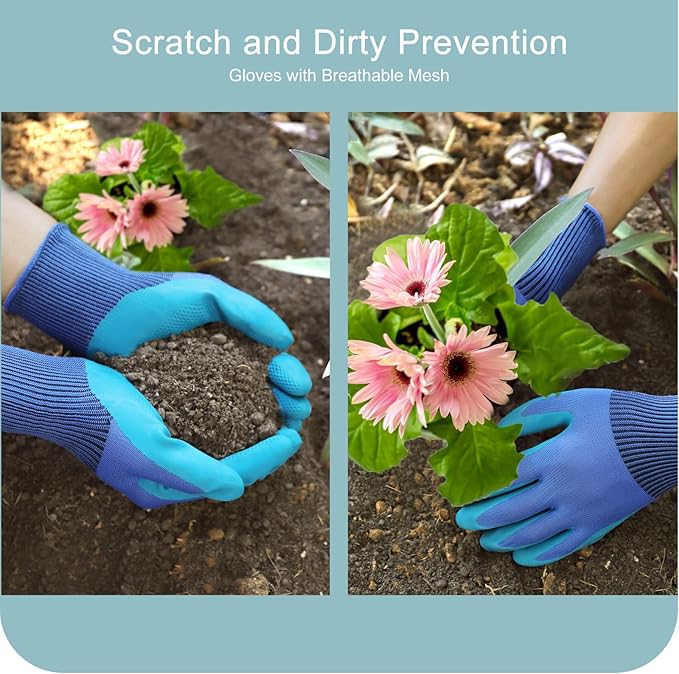 Kynup Garden Tools, Gardening Gift 7-Piece for Women, Men, Gardening Hand Tools Set with Rust-Proof, Stainless Steel, Aluminum Alloy Material, Ideal Gardening Supplies, Essentials, Garden Stuff
