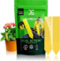 Catchmaster Dual Action Plant Labels 100 PK, Sticky Insect Trap Plant Stakes, for Live Plants Indoor Outdoor, Fruit Fly Trap, Glue Traps for Home, Farm, Garden, Hydroponics & Greenhouse, Pest Control