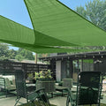 LOVE STORY Custom Size 9'x9'x9' Piquant Green Sun Shade Sail Triangle Sunshade Fabric Awning Canopy for Patio Backyard Carport Pergola (Customized)