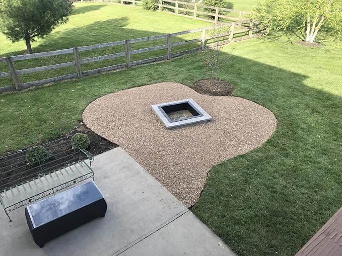 Sunnydaze Fire Ring for Outside - Wood-Burning Metal Fire Pit Ring Insert - Above or In-Ground DIY - 36-Inch Square Outer/30-Inch Square Inner Diameter