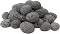 Midwest Hearth Lava Stones for Gas Fire Pit and Fireplace (Small (1/2" - 1"))