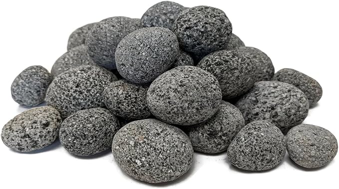 Midwest Hearth Lava Stones for Gas Fire Pit and Fireplace (Small (1/2" - 1"))