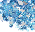 Mesida 1/4 Inch Reflective Fire Glass for Propane Fire Pit – 10 lb Tempered Glass Rocks for Gas Fireplace, Fire Bowl & Patio Landscape Decoration,Pacific Blue