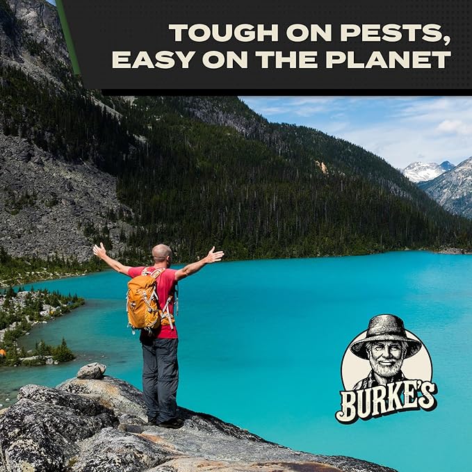 Burke's Natural Mosquito Repellent, DEET Free Mosquito Spray for Outdoor & Travel, 3 oz (90mL)