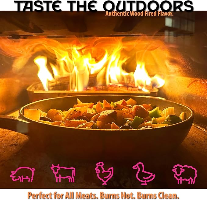 Oak Mini Split 8" Cooking, Grilling, Smoking Wood, 1,248 cu. in., Brown
