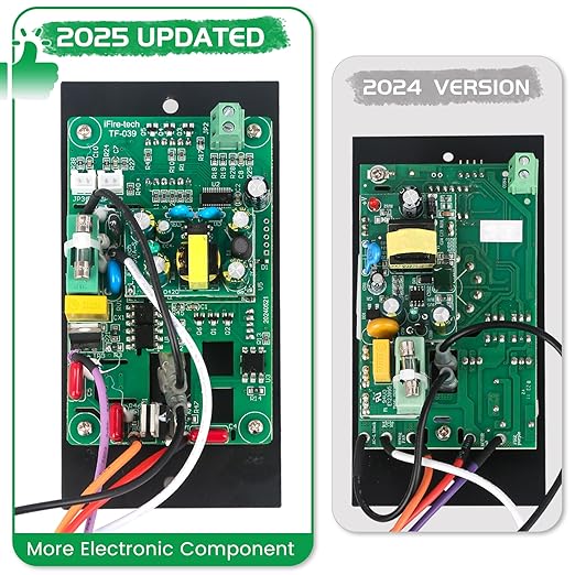 Control Panel Replacement for Traeger BAC236 Controller Digital Elite Thermostat BAC365 Wood Pellet Smoker with 7" RTD Temperature Probe Sensor BAC194 Grill Accessories