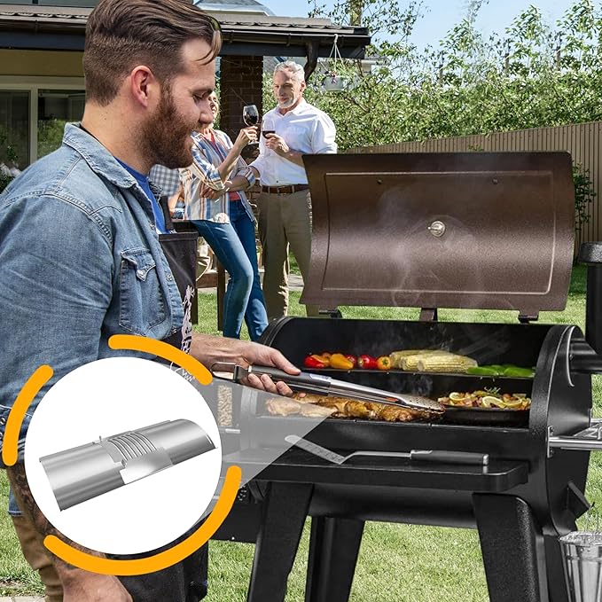Flame Broiler Kit for Pit Boss Smoker Grill Replacement Parts,Compatible with PB1000, PB1100, PB1150, PB1600 Series and for Pro Series 1100 (PB1100PS1)Pellet Grills,Includes Main Plate and Slide Cover