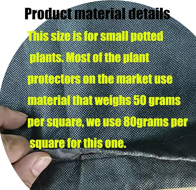 EJW Plant Covers Freeze Protection, Plant Cover, Plants Cover for Winter,Frost Blankets for Outdoor Plants,Frost Covers for Outdoor plants2 PCS, Cylindrical 19.6 * 14.5 * 14.5inch,