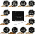 Cocktail Smoker Chips, 12 Flavors Wood Chips Orange Cinnamon Ginger Apple Beech Pear Cherry Oak Walnut Pecan/Hickory Mesquite Peach for Cocktails, Whiskey, Bourbon, Smoking Gun, Bar, Smoker Accessory