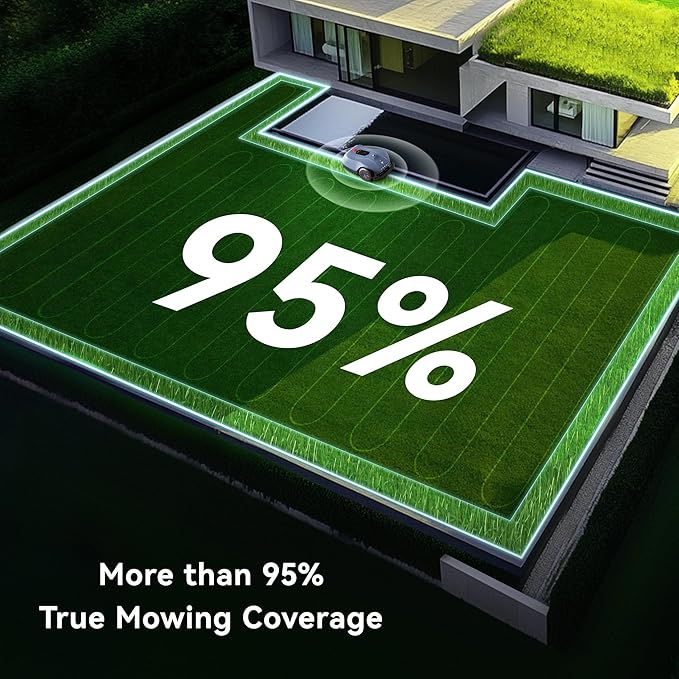 Neomow X 3D LiDAR Slam Mapping Robot Lawn Mower Perimeter Wireless for 1 Acre AI Vision Obstacle Avoidance with 4G, No RTK Antenna Required, App Control, GPS, IPX5, Anti-Theft, Queit