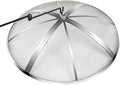 30 Inch Fire Pit Spark Screen,Stainless Steel Fire Pit Screen Cover with Handle&Poker,Outdoor Fire Pit Screen Cover Round Mesh Lid Heavy-Duty for Backyard/Beach/RV Camping