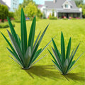 Homight Large Agave Sculpture Rustic Metal Agave Plant Outdoor Interior Decoration Outdoor Lawn Decoration Yard Wooden Posts Matching Garden Suitable for Patio