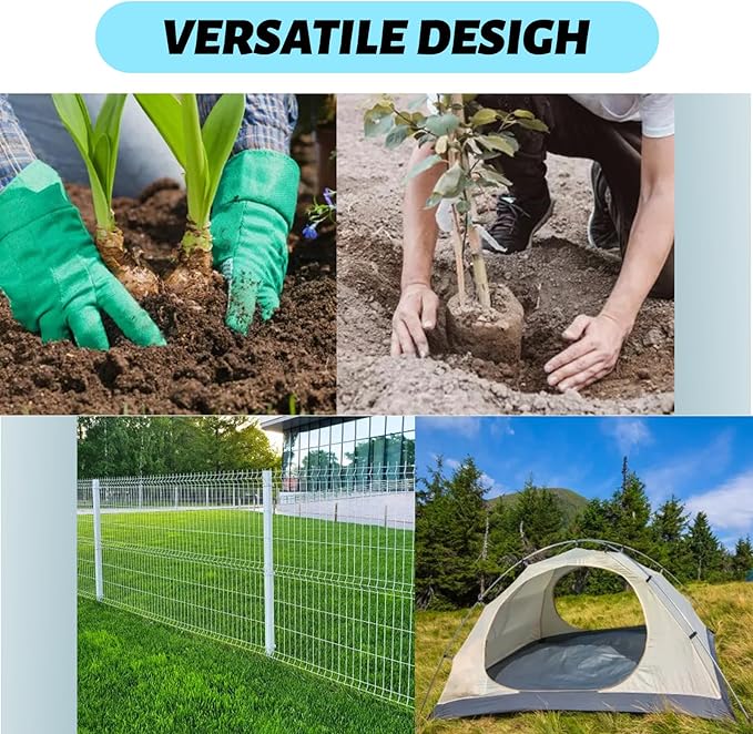 ERYTLLY Bulb Planter, Auger Spiral, 1.6 * 9+3 * 12+2 * 14.5+3 * 17.5 inch Garden Planter Tool 4 Sets,Rapid Umbrella Hole Digger for Planting Bulb Seedlings Bedding Tulips, and Digging Weeds Roots